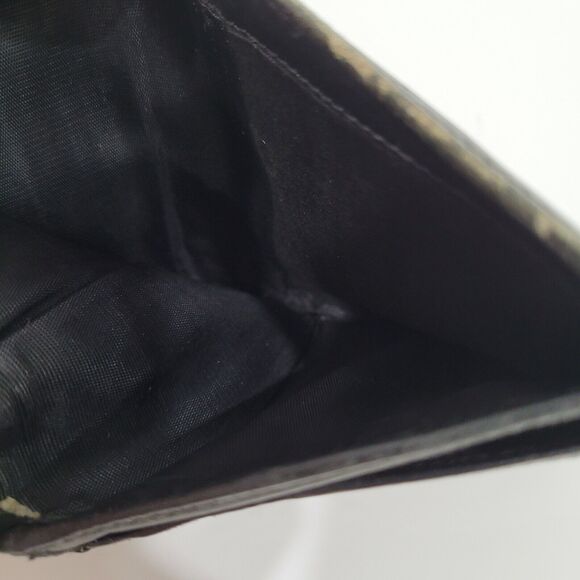 Salvatore Ferragamo Damaged Gancini Wallet Medium Bifold Black Nero - Picture 5 of 10